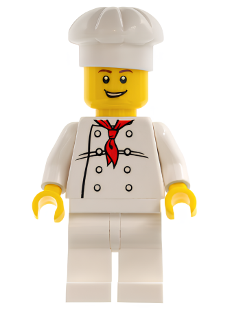 Минифигурка Lego LEGO Brand Store Male, Chef - London, England (Westfield Stratford) / Paris, France (So Ouest) tls036 U